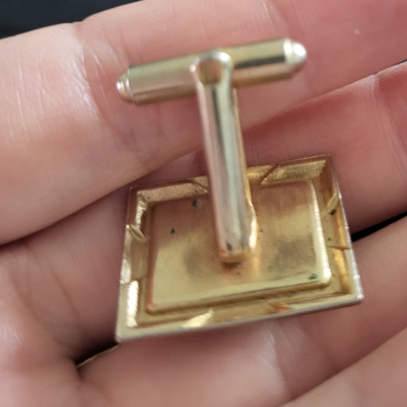 🌟Gem cuff links vintage 2 plus one fish cuff link - Picture 8 of 8